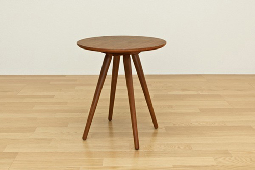 ○ 木製 サイドテーブル 高さ54cm 丸型 円形テーブル 飾り台 花台 ワインテーブル アンティークテーブル