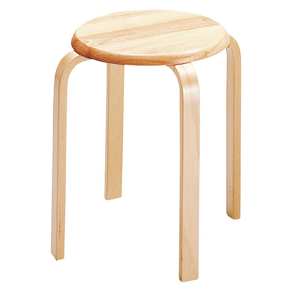 木製スツール キッチンチェア 丸型スツール 作業椅子 木製チェア 丸